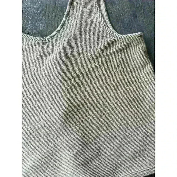 Madewell Tan Sleeveless Tie Front Crop Tank Top - Picture 6 of 10